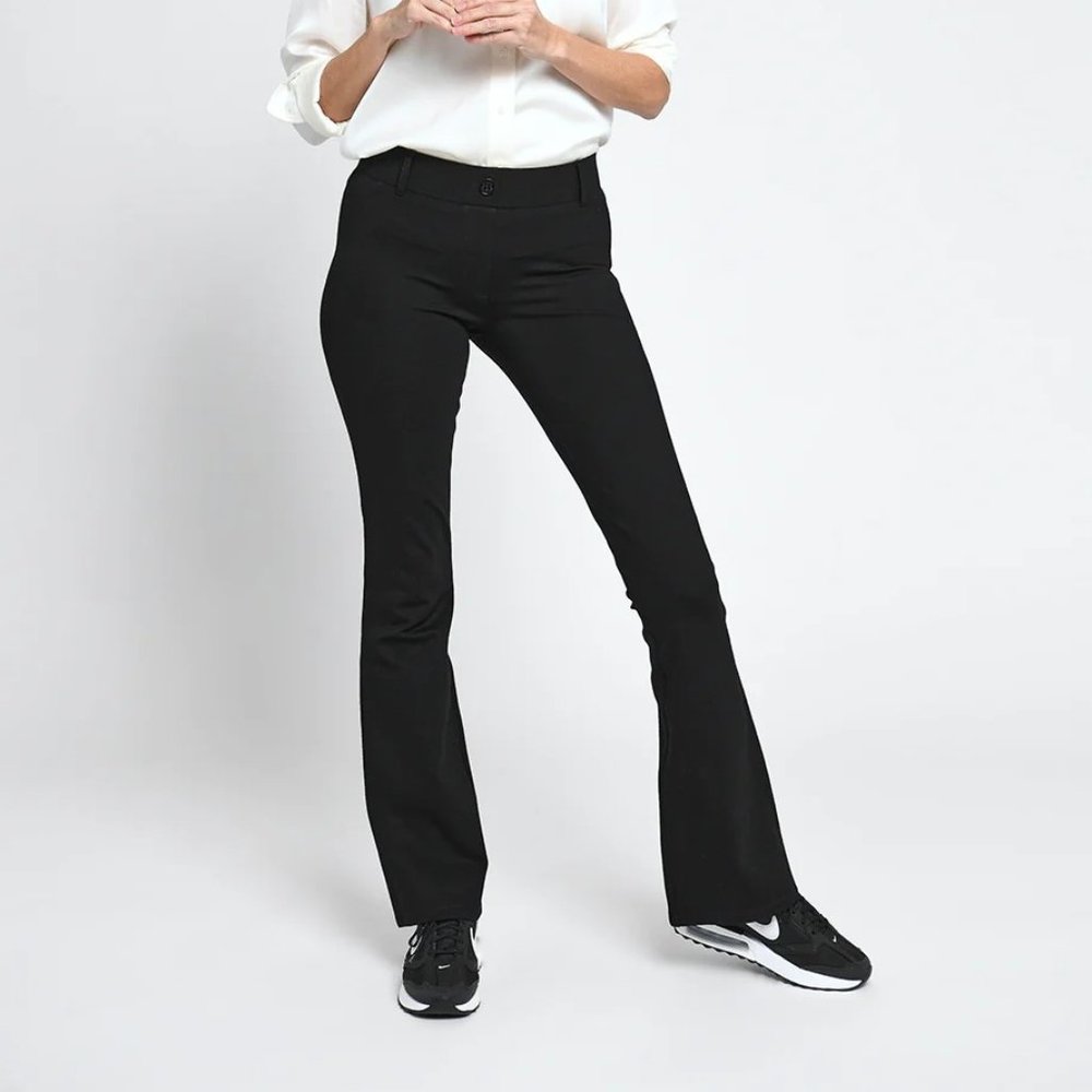 Betabrand Classic Dress Pant Yoga Pant, Bootcut L